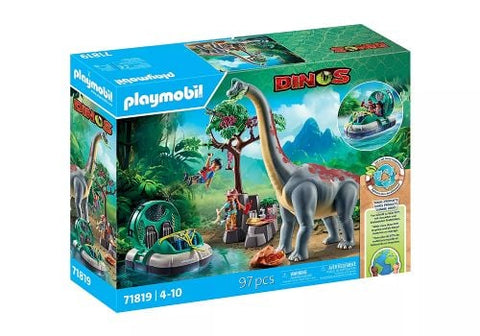 Playmobil Dinos Brachiosaure avec explorateurs 71819