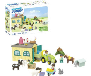 Playmobil Junior ferme avec tracteur et animaux 71656
