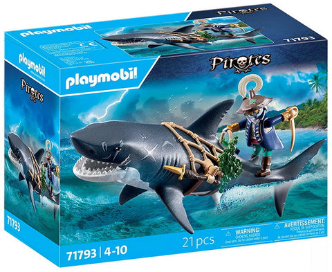Playmobil Pirates Pirate et requin géant avec machoire 71793