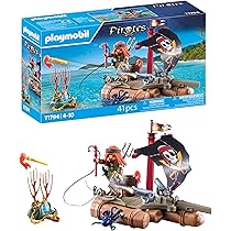Playmobil Pirates pirate avec radeau flottant canon 71794
