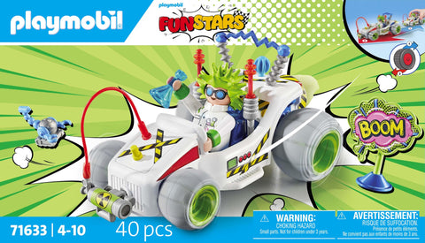 Playmobil funstars chercheur et kart 71633