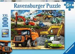 Ravensburger casse-tête 100XXL pièces - Véhicules de construction - 12973
