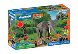 Playmobil Zoo PromoPack - Éléphant et soigneur - 72068