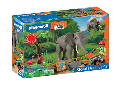 Playmobil Zoo PromoPack - Éléphant et soigneur - 72068