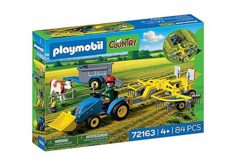 Playmobil Country - Petit tracteur avec andaineur à foin - 72163