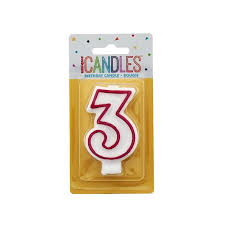 Chandelle de Luxe Chiffre 3