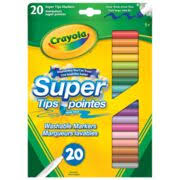 Crayola Marqueurs lavables 20 trait large 150687
