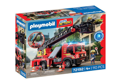 Playmobil City Action - Camion de pompier à grande échelle -72192