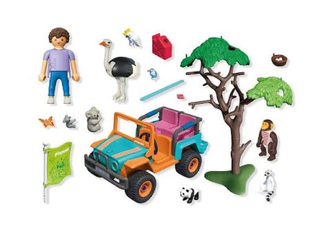 Playmobil Zoo - Promenade en tout-terrain coloré -71854