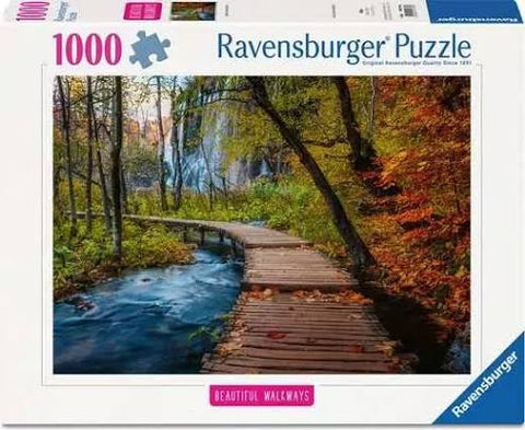 Ravensburger casse-tête 1000 mcx Chemin boisé d'automne  12001764