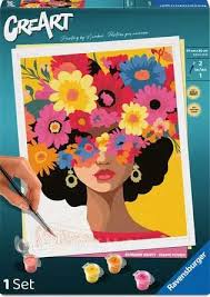 Ravensburger Creart peinture a numeros beaute fleurie 12023303