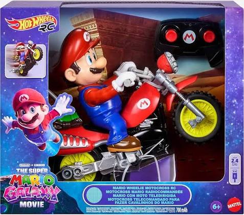 Hot Wheels - Motocross télécommandée  Mario Galaxy