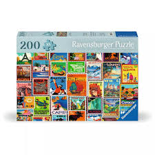 Ravensburger casse-tête  200 pcs xl timbres du monde entier 12001371