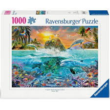Ravensburger 1000pcs casse-tête L'île sous-marine 12000887