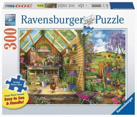 Ravensburger casse-tête 300 mcx large vue sur l'abri du jardin 16787