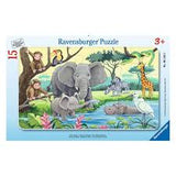 Ravensburger  casse tete 15mcx animaux d afrique 06136