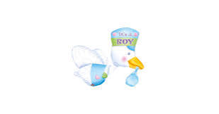 Ballon aluminium jumbo 23 pouces x 32 pouces cycogne it's a boy