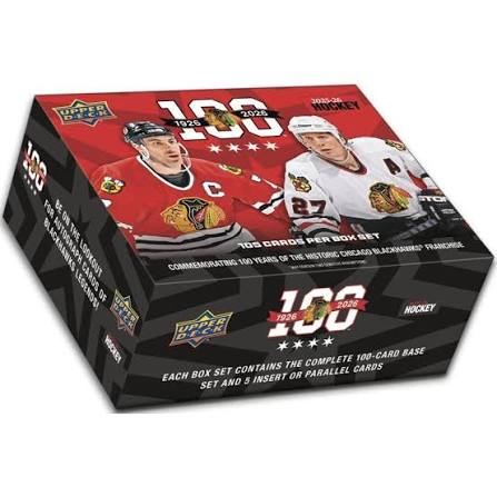 Upper Deck 2025-2026 Blackhawks Chicago centenaire box set
