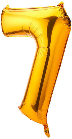 Ballon Jumbo 35 pouces Chiffre 7 or