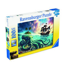 Ravensburger casse-tête 100xxl  Le tresor de kraken 12004263
