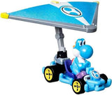 Hot Wheels - Mario Kart - Light Blue Yoshi Super Planeur