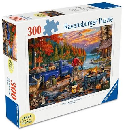 Ravensburger casse-tête 300 mcx large Coucher de soleil au lac 12001838