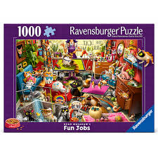 Ravensburger casse-tête 1000 mcx Le toiletteur de chat 12001857