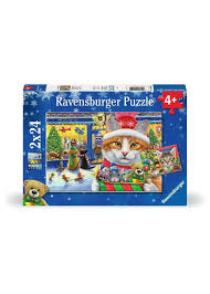 Ravensburger 2x24 pièces Christmas kitties - 12004059