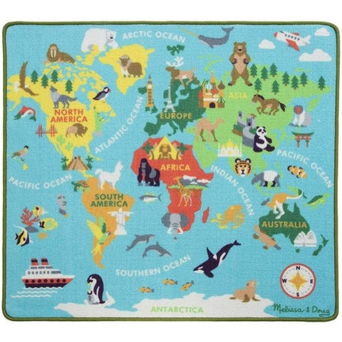 Tapis de voyage avec véhicules passeport et collants Melissa et Doug 5194