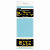 Papier Soie Bleu - 10 feuilles - Articles de fête