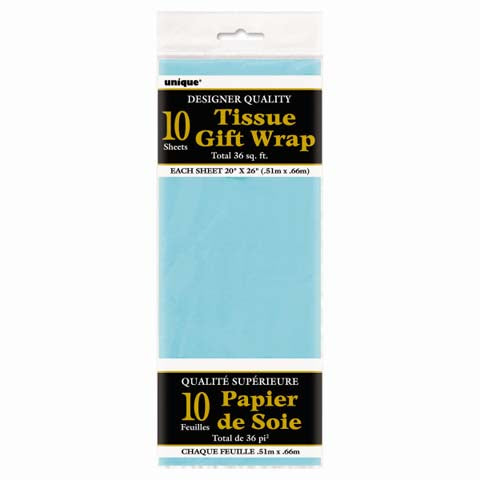 Papier Soie Bleu - 10 feuilles - Articles de fête - La Boîte à Surprises de Nicolas à St-Sauveur