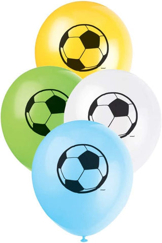 8 ballons latex 12 pouces Soccer 27315