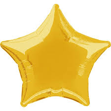 Ballon or étoile 18 pouces- Helium St-Sauveur - La Boîte à Surprises de Nicolas