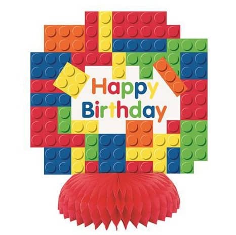 Party LEGO Décorations en papier Happy Birthday 3 un. 58244
