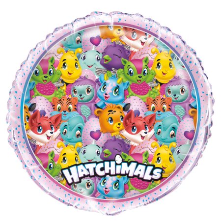 Ballon aluminium 18 pouces avec Hatchimals - Avec Hélium- Helium St-Sauveur - La Boîte à Surprises de Nicolas