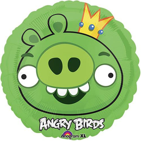 Ballon Angry Birds Vert- Helium St-Sauveur - La Boîte à Surprises de Nicolas