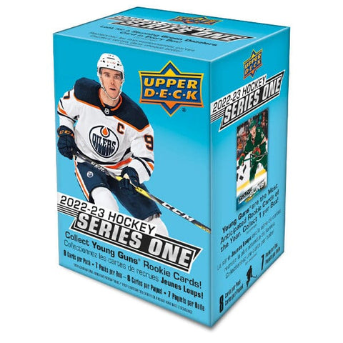 Upper Deck 2022-23 Hockey series one 7 paquets de 8 cartes par paquet