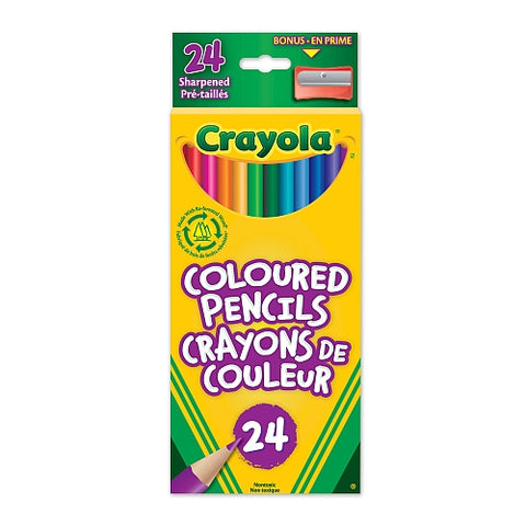 Paquet de 24 crayons de couleur - Crayola - La Boîte à Surprises de Nicolas à St-Sauveur