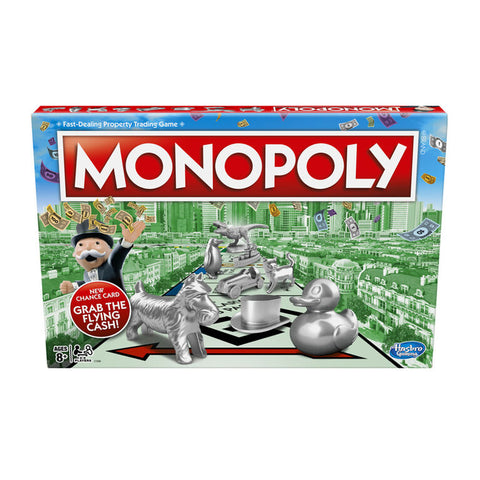 Hasbro Monopoly 16 cartes caisse commune choix du public