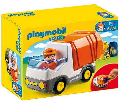 Playmobil 1 2 3 Camion poubelle 6774