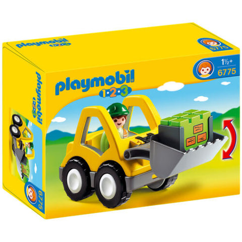 Playmobil 1 2 3 Chargeur et ouvrier 6775