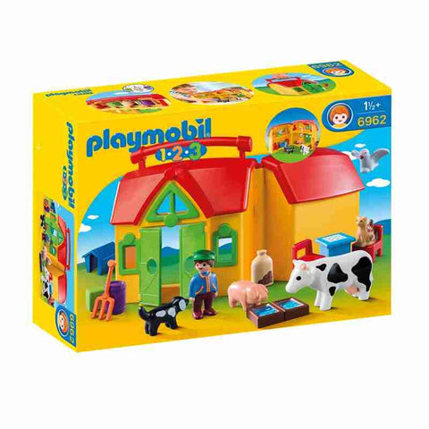 Playmobil 1-2-3 Ferme transportable avec animaux 6962