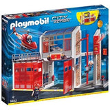 Playmobil City Action Caserne de pompiers avec hélicoptere 9462
