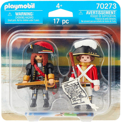 Playmobil figurines Capitaine pirate et soldat 70273