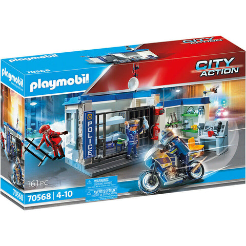 Playmobil City Action Hélicoptère de police et parachutiste 70569