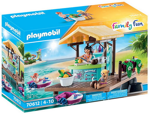 Playmobil Family Fun Bar flottant et vacanciers 70612
