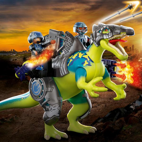 PLAYMOBIL 71261 Tyrannosaure et soldat - Dino Rise - avec un