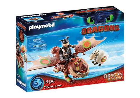 Playmobil Dreamworks Dragons Racing: Varek et Bouledogre 70729