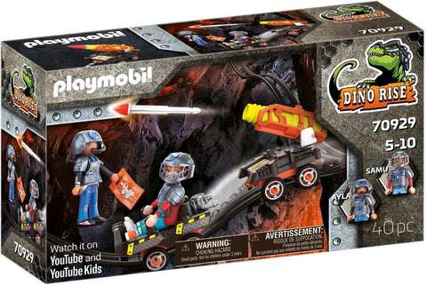Playmobil Dino Rise Véhicule de tir pour Dino Mine 70929