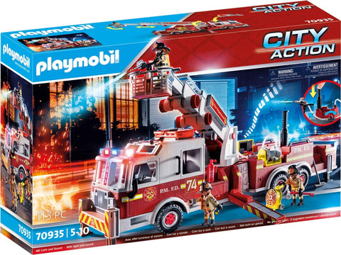 Playmobil Camion de pompiers avec échelle 70935